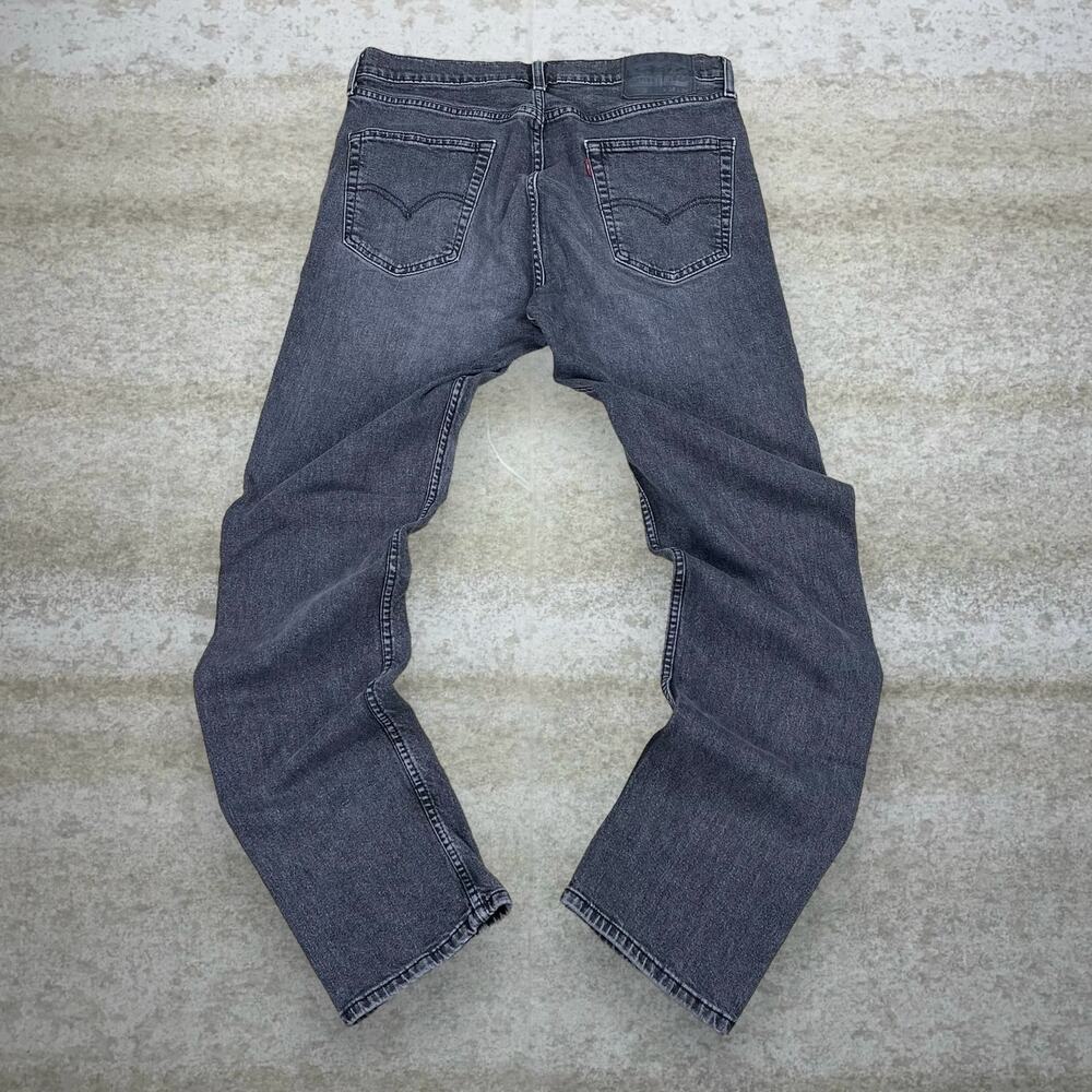 Vintage Y2K Levis Jeans 505 34x34 Regular Straight Fit Smoke Black Wash Red Tab